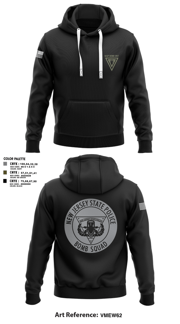 Hoodie, NJSP BOMB UNIT, , Teamtime, Team time, sublimation, custom sports apparel, team uniforms, spirit wear, spiritwear, sports uniforms, custom shirts, team store, custom team store, fundraiser sports, apparel fundraiser