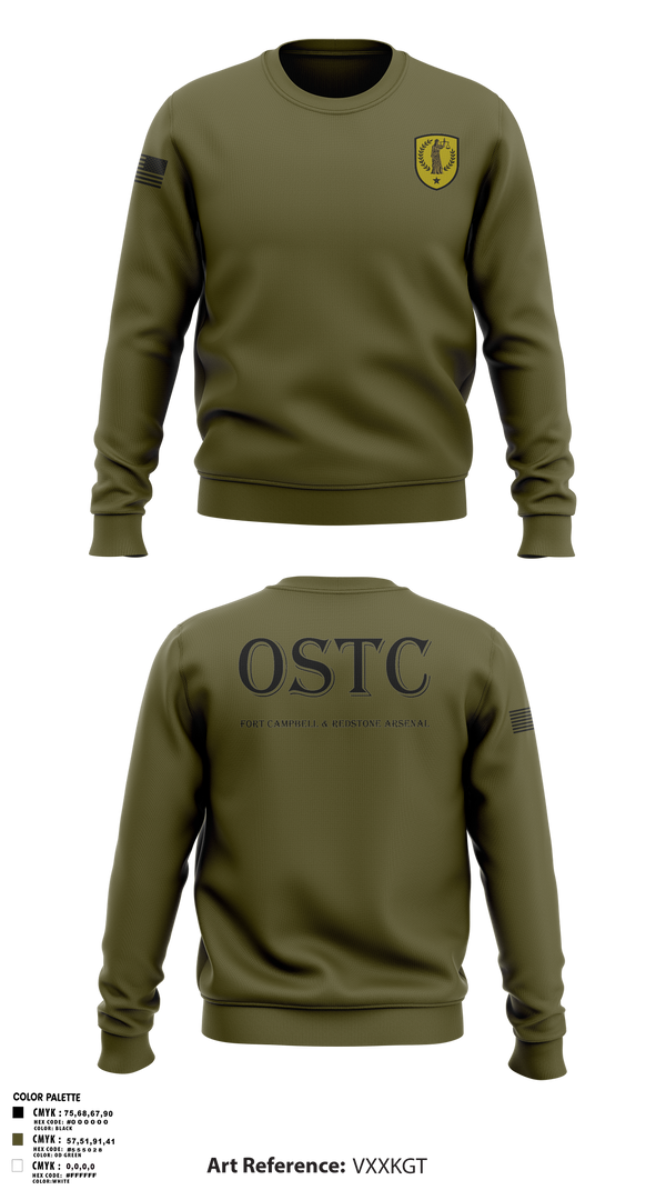 Crew Neck Sweatshirt, Fort Campbell & Redstone Arsenal - Office of Special Trial Counsel, , Teamtime, Team time, sublimation, custom sports apparel, team uniforms, spirit wear, spiritwear, sports uniforms, custom shirts, team store, custom team store, fundraiser sports, apparel fundraiser