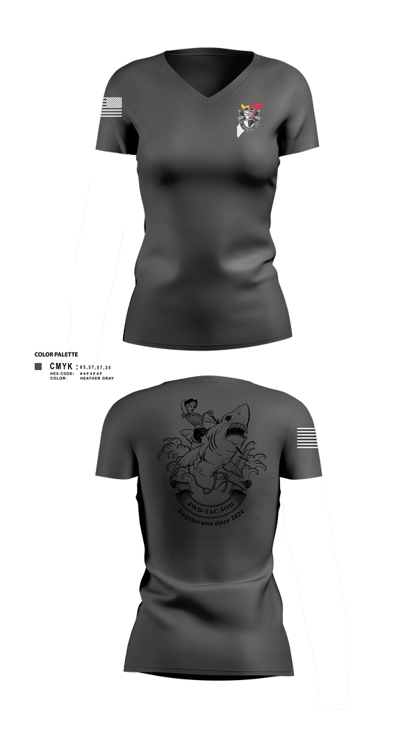 Women's Short Sleeve Vneck Shirt, JSOTF-SOM FWD TAC, Army, Teamtime, Team time, sublimation, custom sports apparel, team uniforms, spirit wear, spiritwear, sports uniforms, custom shirts, team store, custom team store, fundraiser sports, apparel fundraiser
