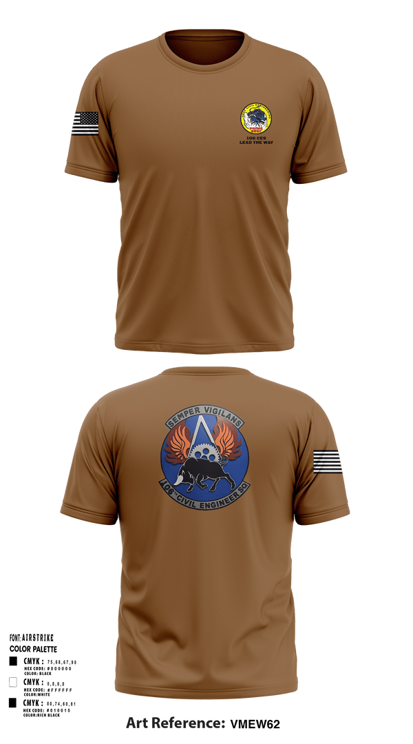 Short Sleeve Performance Shirt, 106 CES, Air Force, Teamtime, Team time, sublimation, custom sports apparel, team uniforms, spirit wear, spiritwear, sports uniforms, custom shirts, team store, custom team store, fundraiser sports, apparel fundraiser