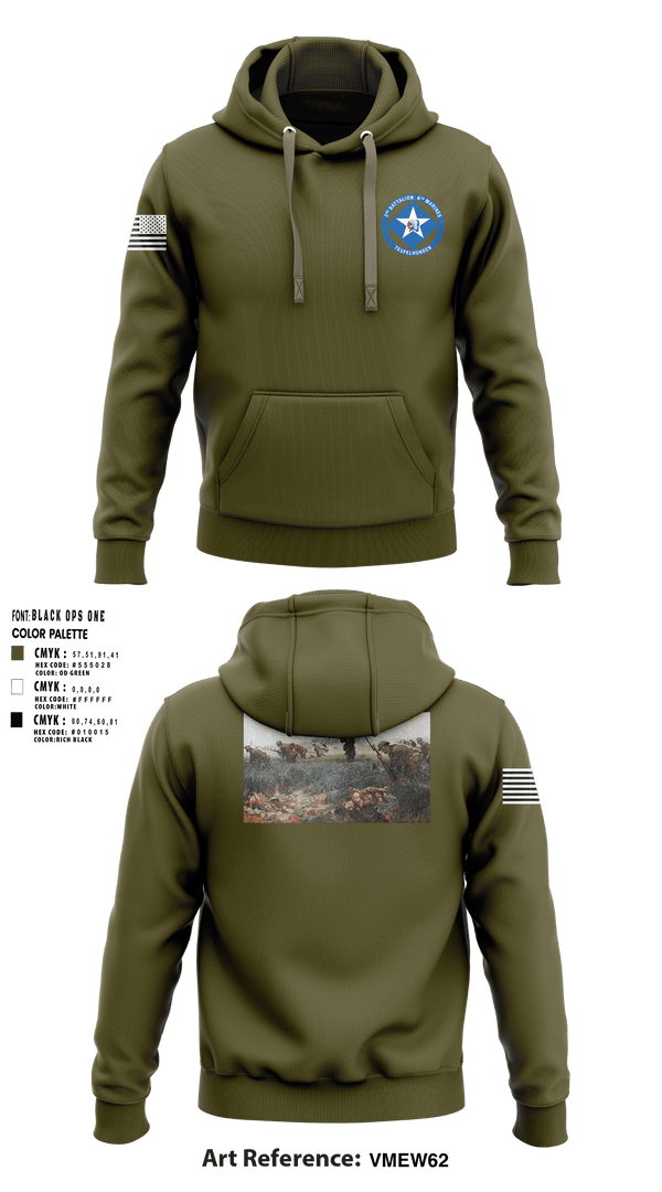 Hoodie, 3rd Battalion 6th Marines, Marines, Teamtime, Team time, sublimation, custom sports apparel, team uniforms, spirit wear, spiritwear, sports uniforms, custom shirts, team store, custom team store, fundraiser sports, apparel fundraiser