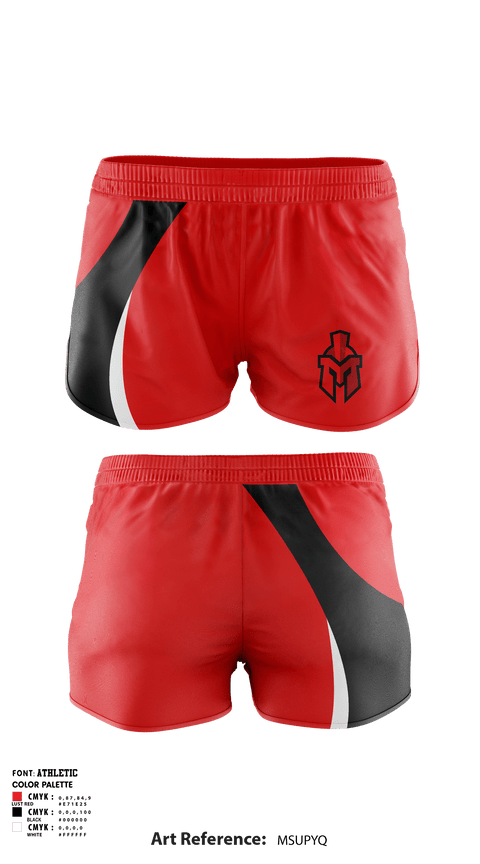 Women's Shorts, Redmen, Spirit Store, Teamtime, Team time, sublimation, custom sports apparel, team uniforms, spirit wear, spiritwear, sports uniforms, custom shirts, team store, custom team store, fundraiser sports, apparel fundraiser