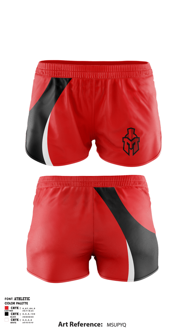 Women's Shorts, Redmen, Spirit Store, Teamtime, Team time, sublimation, custom sports apparel, team uniforms, spirit wear, spiritwear, sports uniforms, custom shirts, team store, custom team store, fundraiser sports, apparel fundraiser
