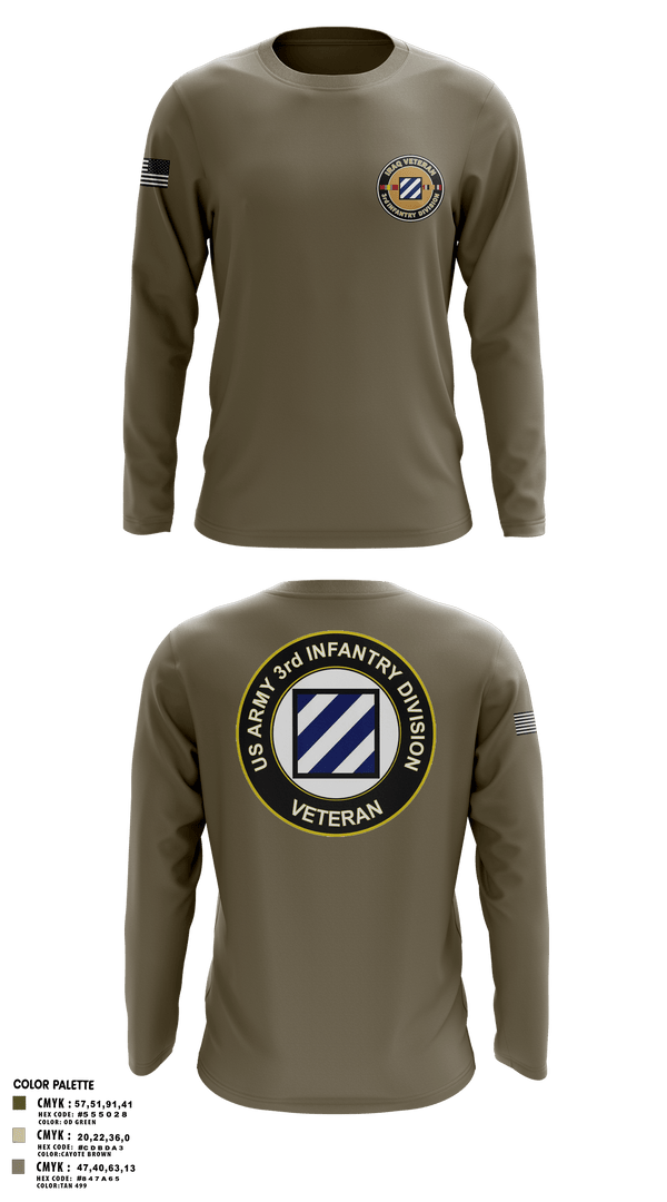 Long Sleeve Performance Shirt, 1st Armored Brigade Combat Team, Army, Teamtime, Team time, sublimation, custom sports apparel, team uniforms, spirit wear, spiritwear, sports uniforms, custom shirts, team store, custom team store, fundraiser sports, apparel fundraiser