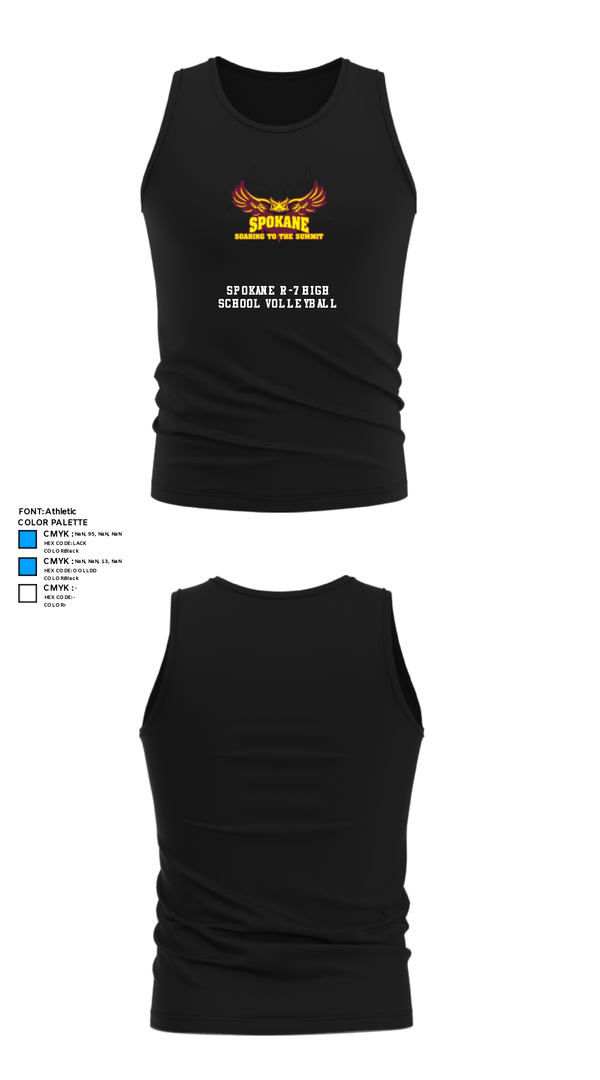 Tank Top, Spokane R-7 High School Volleyball, Women's Volleyball, Teamtime, Team time, sublimation, custom sports apparel, team uniforms, spirit wear, spiritwear, sports uniforms, custom shirts, team store, custom team store, fundraiser sports, apparel fundraiser