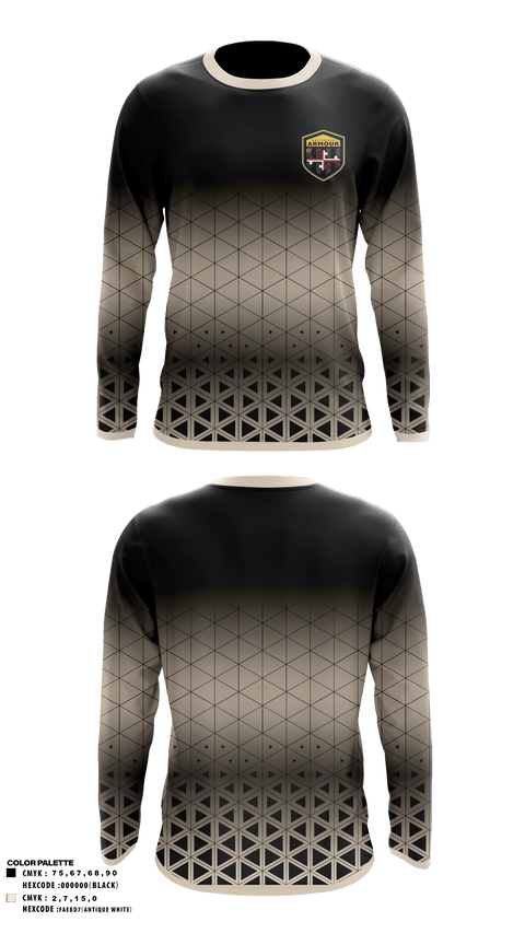 Long Sleeve Performance Shirt, Baltimore Amour, Men's Soccer, Teamtime, Team time, sublimation, custom sports apparel, team uniforms, spirit wear, spiritwear, sports uniforms, custom shirts, team store, custom team store, fundraiser sports, apparel fundraiser