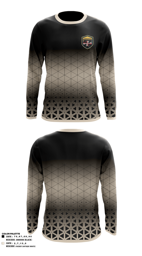Long Sleeve Performance Shirt, Baltimore Amour, Men's Soccer, Teamtime, Team time, sublimation, custom sports apparel, team uniforms, spirit wear, spiritwear, sports uniforms, custom shirts, team store, custom team store, fundraiser sports, apparel fundraiser