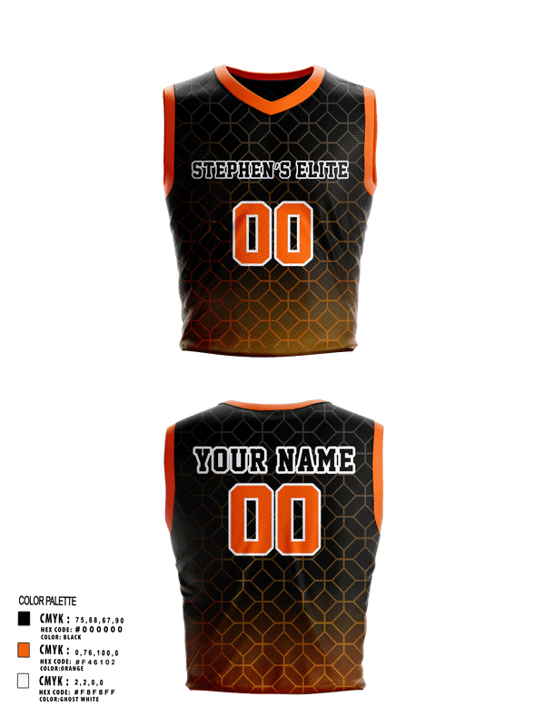 Mens Basketball Jersey, Stephen’s Elite, Men's Basketball, Teamtime, Team time, sublimation, custom sports apparel, team uniforms, spirit wear, spiritwear, sports uniforms, custom shirts, team store, custom team store, fundraiser sports, apparel fundraiser