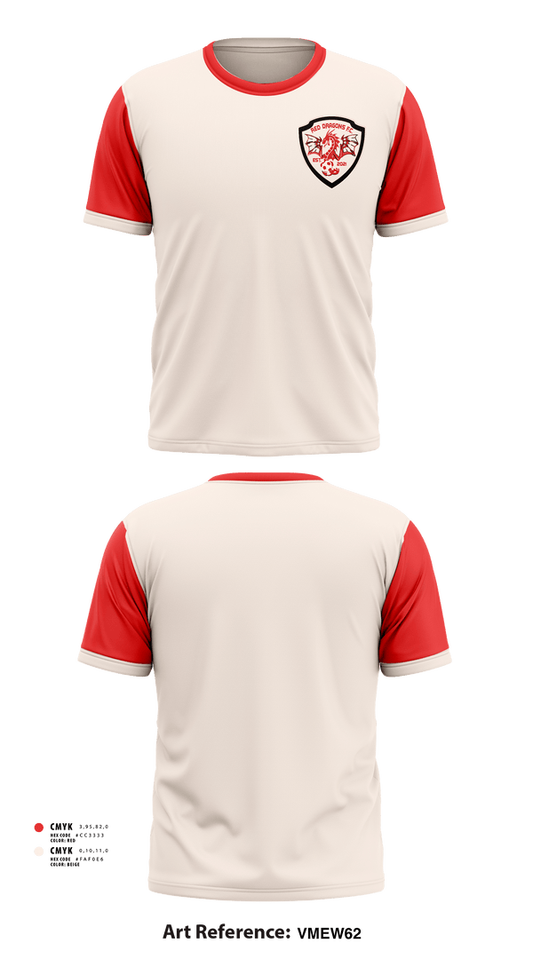 Short Sleeve Performance Shirt, Red dragons fc, Men's Soccer, Teamtime, Team time, sublimation, custom sports apparel, team uniforms, spirit wear, spiritwear, sports uniforms, custom shirts, team store, custom team store, fundraiser sports, apparel fundraiser