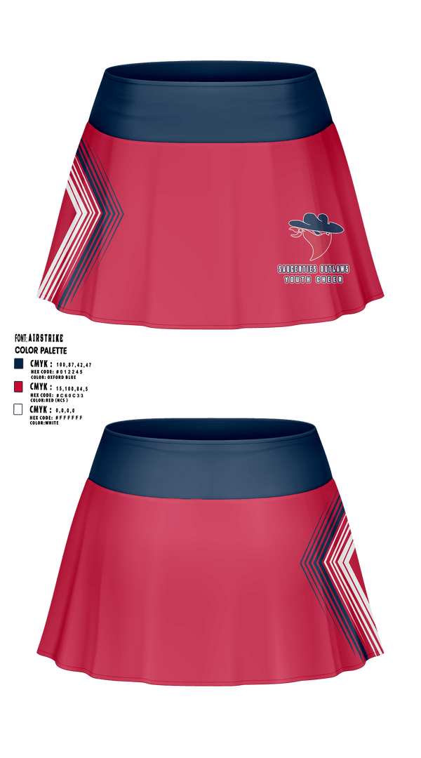 Skort, Saugerties Outlaws, Football, Teamtime, Team time, sublimation, custom sports apparel, team uniforms, spirit wear, spiritwear, sports uniforms, custom shirts, team store, custom team store, fundraiser sports, apparel fundraiser