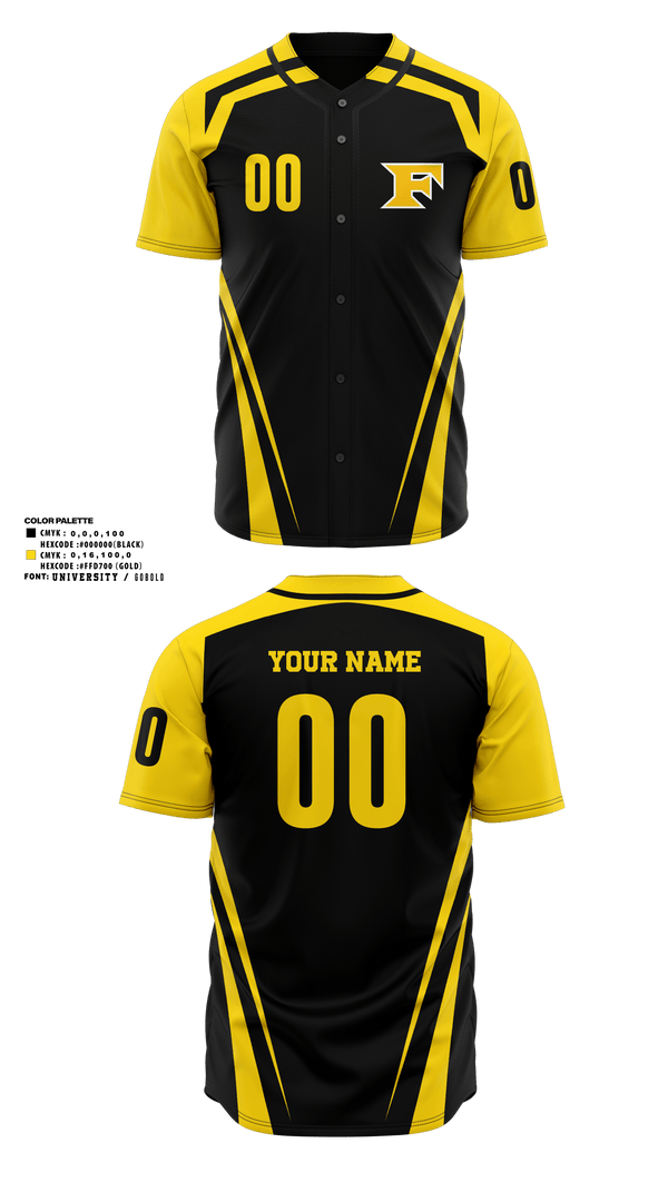 Two Button Baseball Jersey, Five Star Performance DFW, Baseball, Teamtime, Team time, sublimation, custom sports apparel, team uniforms, spirit wear, spiritwear, sports uniforms, custom shirts, team store, custom team store, fundraiser sports, apparel fundraiser