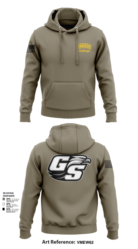 Hoodie, GASOU ROTC Ranger Challenge, , Teamtime, Team time, sublimation, custom sports apparel, team uniforms, spirit wear, spiritwear, sports uniforms, custom shirts, team store, custom team store, fundraiser sports, apparel fundraiser