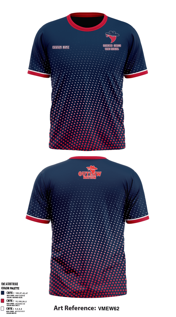 Short Sleeve Performance Shirt, Saugerties Outlaws Youth Football, Football, Teamtime, Team time, sublimation, custom sports apparel, team uniforms, spirit wear, spiritwear, sports uniforms, custom shirts, team store, custom team store, fundraiser sports, apparel fundraiser