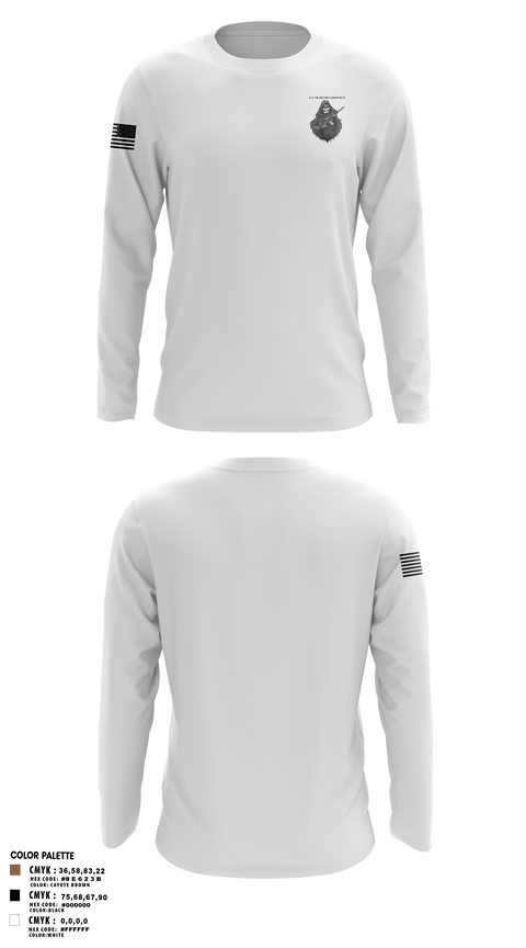 Long Sleeve Performance Shirt, 1/3 CR Reconnaissance, , Teamtime, Team time, sublimation, custom sports apparel, team uniforms, spirit wear, spiritwear, sports uniforms, custom shirts, team store, custom team store, fundraiser sports, apparel fundraiser