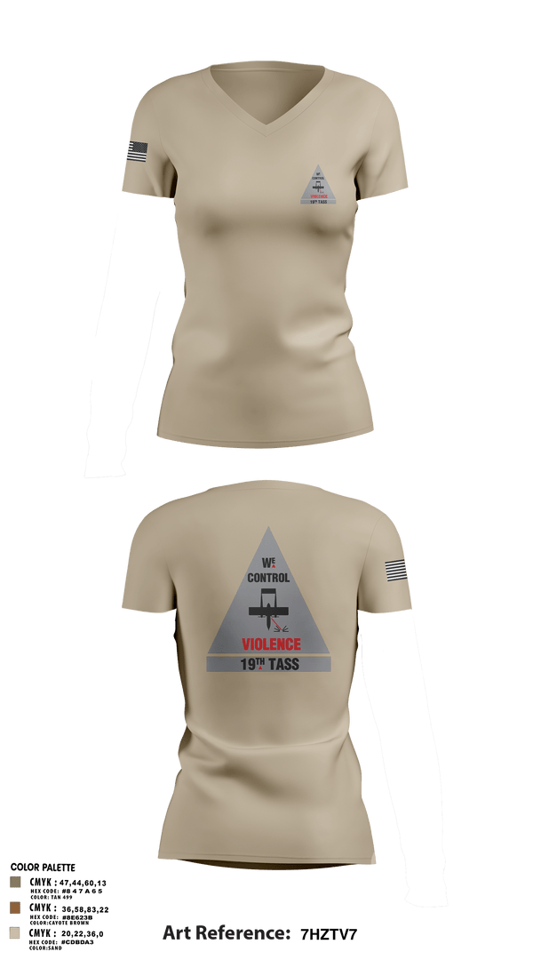 Women's Short Sleeve Vneck Shirt, 19th TASS, Air Force, Teamtime, Team time, sublimation, custom sports apparel, team uniforms, spirit wear, spiritwear, sports uniforms, custom shirts, team store, custom team store, fundraiser sports, apparel fundraiser
