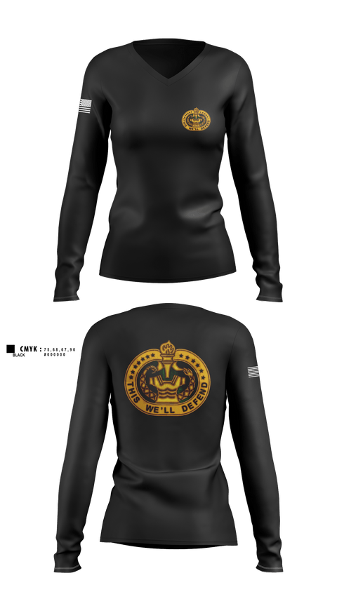 Women's Long Sleeve Vneck Shirt, DS DavisDS Davis, , Teamtime, Team time, sublimation, custom sports apparel, team uniforms, spirit wear, spiritwear, sports uniforms, custom shirts, team store, custom team store, fundraiser sports, apparel fundraiser