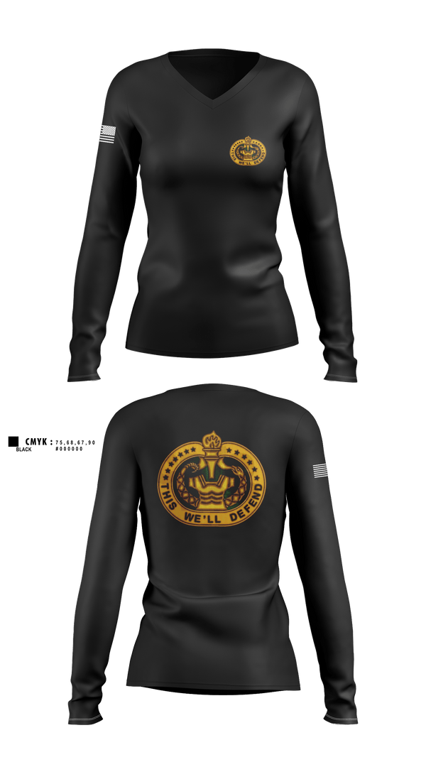 Women's Long Sleeve Vneck Shirt, DS DavisDS Davis, , Teamtime, Team time, sublimation, custom sports apparel, team uniforms, spirit wear, spiritwear, sports uniforms, custom shirts, team store, custom team store, fundraiser sports, apparel fundraiser