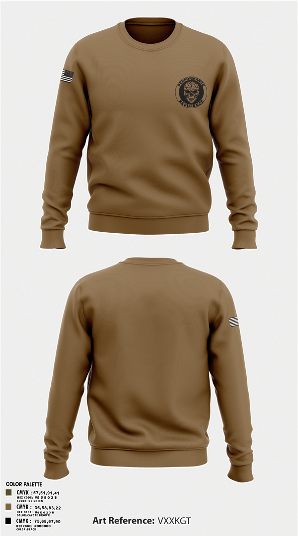 Crew Neck Sweatshirt, R2 Performance center, Army, Teamtime, Team time, sublimation, custom sports apparel, team uniforms, spirit wear, spiritwear, sports uniforms, custom shirts, team store, custom team store, fundraiser sports, apparel fundraiser