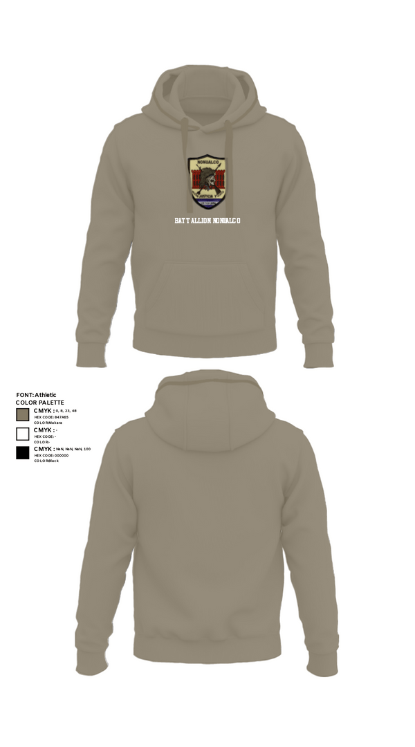 Hoodie, Battallion Nonualco, Army, Teamtime, Team time, sublimation, custom sports apparel, team uniforms, spirit wear, spiritwear, sports uniforms, custom shirts, team store, custom team store, fundraiser sports, apparel fundraiser