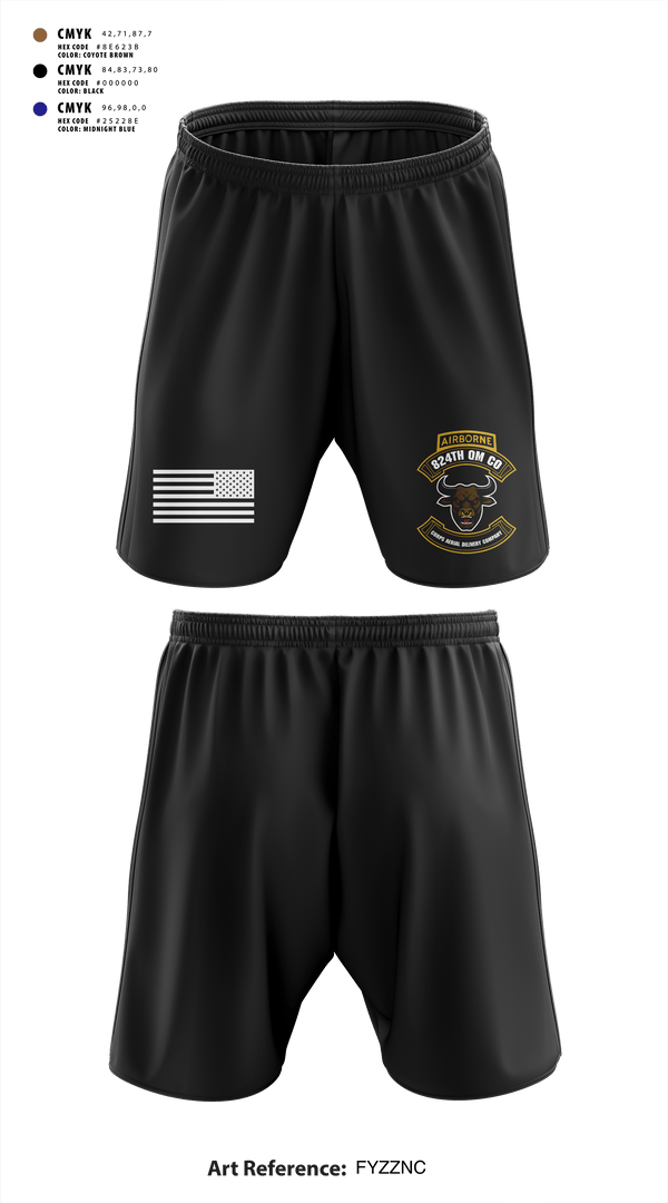Athletic Shorts With Pockets, 824th QM CO (CADC-A), Army, Teamtime, Team time, sublimation, custom sports apparel, team uniforms, spirit wear, spiritwear, sports uniforms, custom shirts, team store, custom team store, fundraiser sports, apparel fundraiser