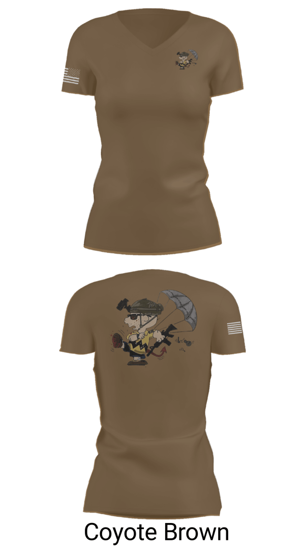 Women's Short Sleeve Vneck Shirt, 1-508th PIR, Army, Teamtime, Team time, sublimation, custom sports apparel, team uniforms, spirit wear, spiritwear, sports uniforms, custom shirts, team store, custom team store, fundraiser sports, apparel fundraiser