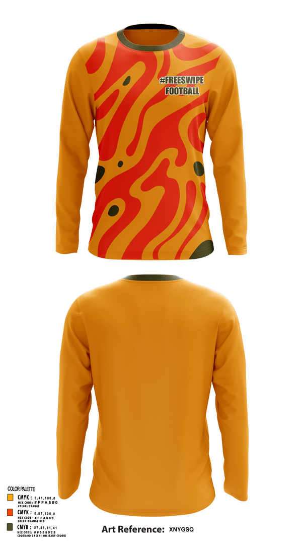 Long Sleeve Performance Shirt, #FreeSwipe, Football, Teamtime, Team time, sublimation, custom sports apparel, team uniforms, spirit wear, spiritwear, sports uniforms, custom shirts, team store, custom team store, fundraiser sports, apparel fundraiser