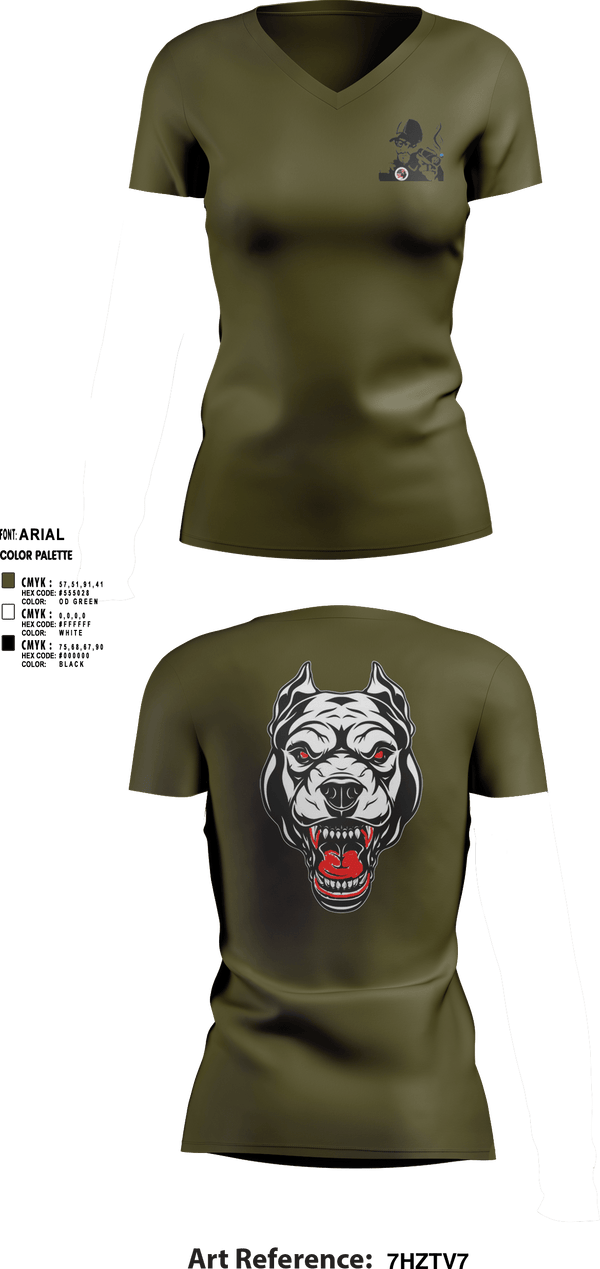 Women's Short Sleeve Vneck Shirt, Oscar Golf Charlie Tango, Army, Teamtime, Team time, sublimation, custom sports apparel, team uniforms, spirit wear, spiritwear, sports uniforms, custom shirts, team store, custom team store, fundraiser sports, apparel fundraiser