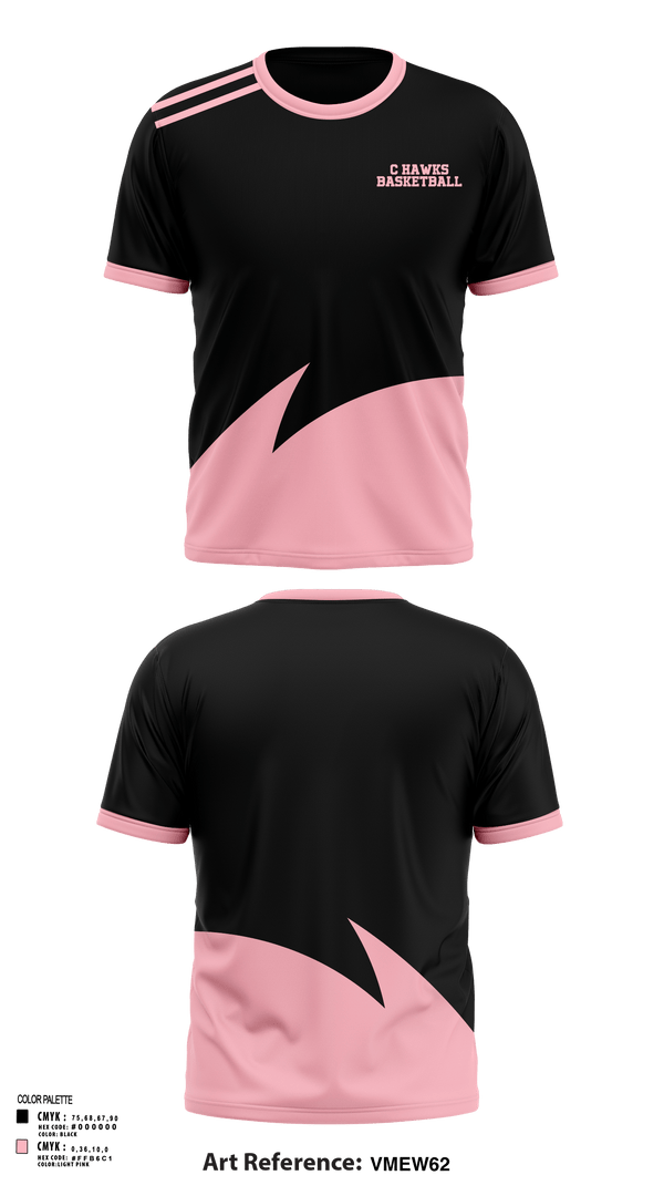 Short Sleeve Performance Shirt, C hawks, Men's Basketball, Teamtime, Team time, sublimation, custom sports apparel, team uniforms, spirit wear, spiritwear, sports uniforms, custom shirts, team store, custom team store, fundraiser sports, apparel fundraiser