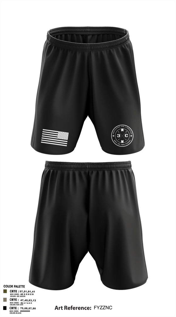 Athletic Shorts With Pockets, 3rd Platoon, CCo, 1-508th PIR, , Teamtime, Team time, sublimation, custom sports apparel, team uniforms, spirit wear, spiritwear, sports uniforms, custom shirts, team store, custom team store, fundraiser sports, apparel fundraiser