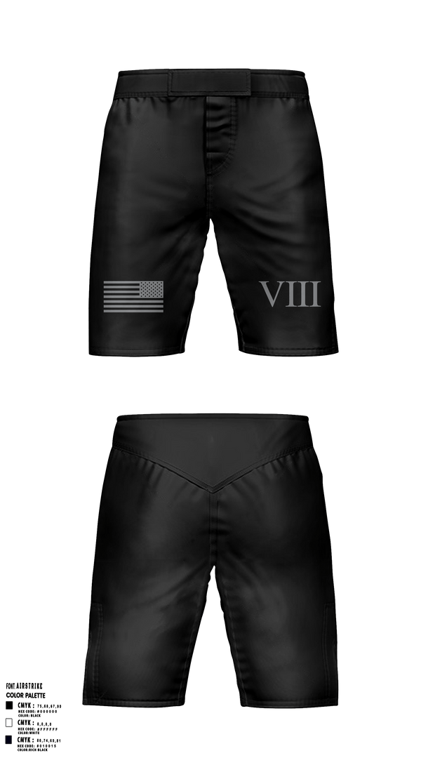 Fight Shorts, 8th WMD-Civil Support Team, Army, Teamtime, Team time, sublimation, custom sports apparel, team uniforms, spirit wear, spiritwear, sports uniforms, custom shirts, team store, custom team store, fundraiser sports, apparel fundraiser