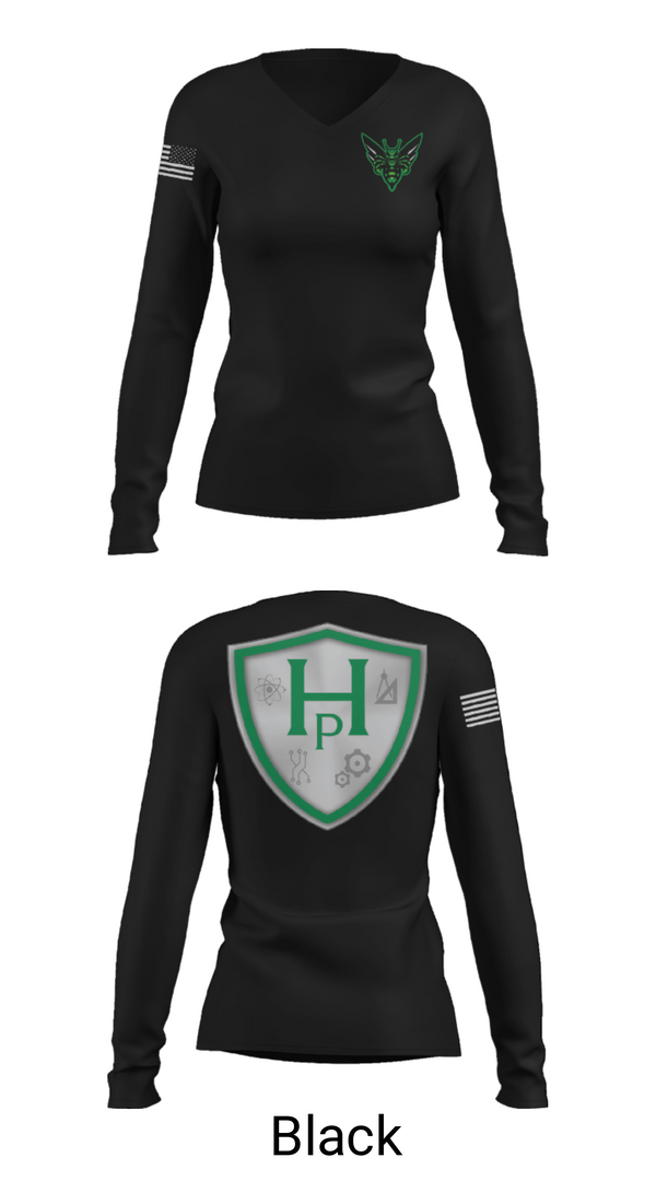 Women's Long Sleeve Vneck Shirt, Highland Prep West Volleyball, Women's Volleyball, Teamtime, Team time, sublimation, custom sports apparel, team uniforms, spirit wear, spiritwear, sports uniforms, custom shirts, team store, custom team store, fundraiser sports, apparel fundraiser