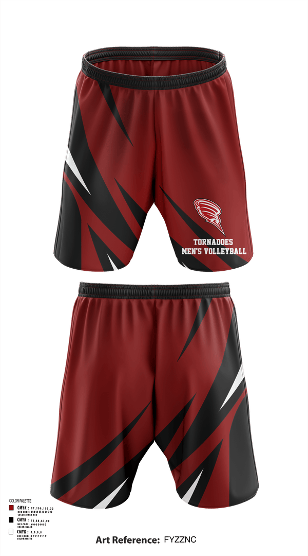 Athletic Shorts With Pockets, Tornadoes, Men's Volleyball, Teamtime, Team time, sublimation, custom sports apparel, team uniforms, spirit wear, spiritwear, sports uniforms, custom shirts, team store, custom team store, fundraiser sports, apparel fundraiser
