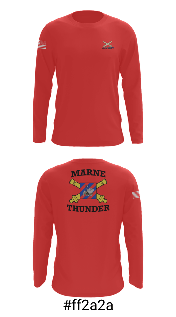 Long Sleeve Performance Shirt, 3ID divarty, Army, Teamtime, Team time, sublimation, custom sports apparel, team uniforms, spirit wear, spiritwear, sports uniforms, custom shirts, team store, custom team store, fundraiser sports, apparel fundraiser