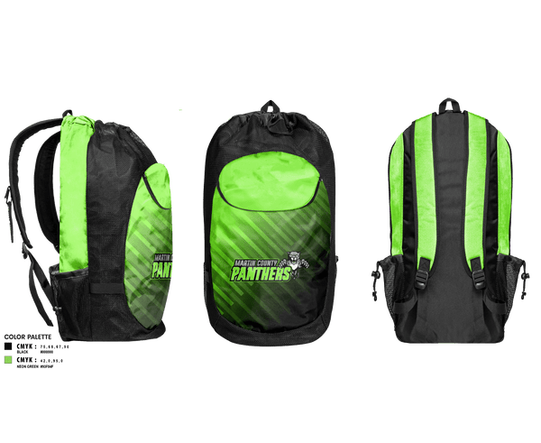 Gear Bag, Martin County Panthers Football And Cheer, Football, Teamtime, Team time, sublimation, custom sports apparel, team uniforms, spirit wear, spiritwear, sports uniforms, custom shirts, team store, custom team store, fundraiser sports, apparel fundraiser