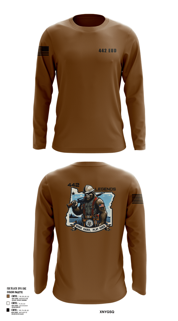 Long Sleeve Performance Shirt, 442 EUD, National Guard, Teamtime, Team time, sublimation, custom sports apparel, team uniforms, spirit wear, spiritwear, sports uniforms, custom shirts, team store, custom team store, fundraiser sports, apparel fundraiser
