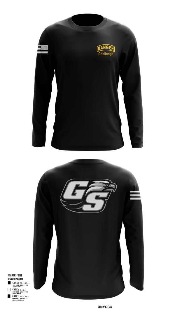 Long Sleeve Performance Shirt, GASOU ROTC Ranger Challenge, , Teamtime, Team time, sublimation, custom sports apparel, team uniforms, spirit wear, spiritwear, sports uniforms, custom shirts, team store, custom team store, fundraiser sports, apparel fundraiser