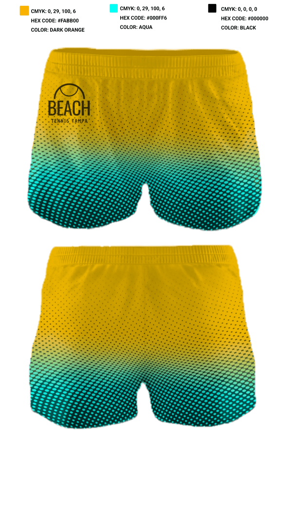 Women's Shorts, Beach Tennis Tampa, Tennis, Teamtime, Team time, sublimation, custom sports apparel, team uniforms, spirit wear, spiritwear, sports uniforms, custom shirts, team store, custom team store, fundraiser sports, apparel fundraiser