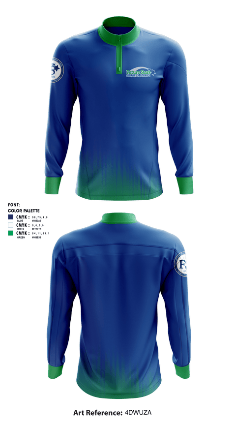 Quarter Zip Jacket, Future Stars Summer Camps at Old Westbury, Spirit Store, Teamtime, Team time, sublimation, custom sports apparel, team uniforms, spirit wear, spiritwear, sports uniforms, custom shirts, team store, custom team store, fundraiser sports, apparel fundraiser