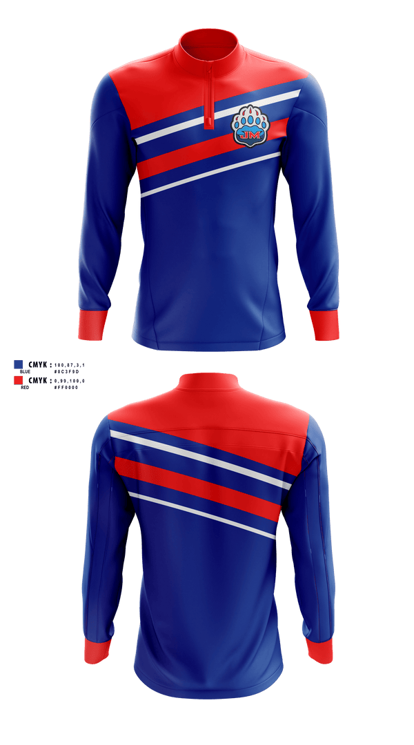 Quarter Zip Jacket, John Marshall, Men's Soccer, Teamtime, Team time, sublimation, custom sports apparel, team uniforms, spirit wear, spiritwear, sports uniforms, custom shirts, team store, custom team store, fundraiser sports, apparel fundraiser