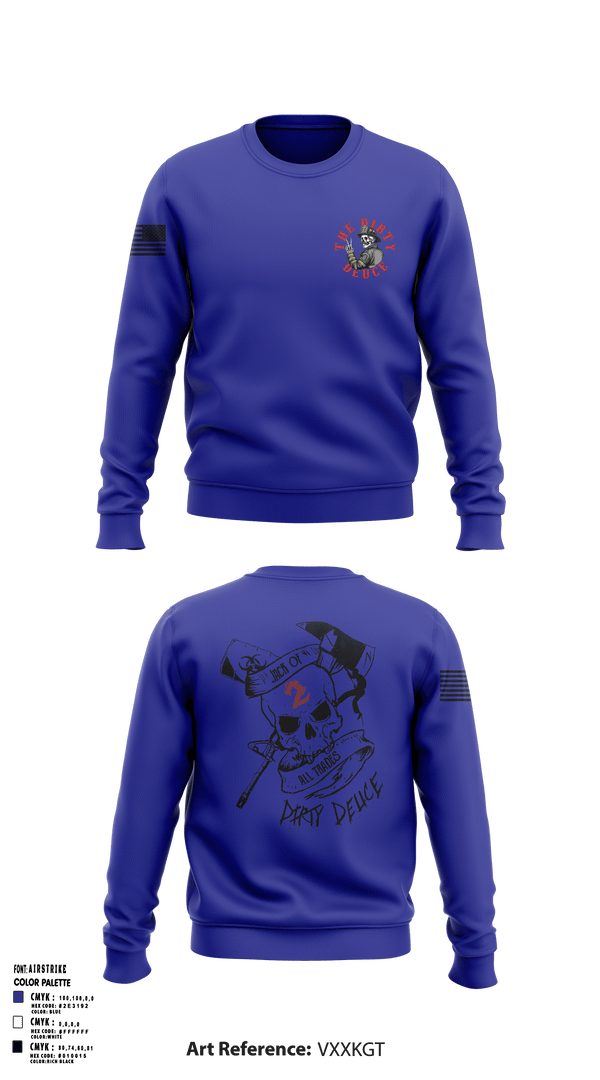 Crew Neck Sweatshirt, 386th ECES/CEF, Fire Department, Teamtime, Team time, sublimation, custom sports apparel, team uniforms, spirit wear, spiritwear, sports uniforms, custom shirts, team store, custom team store, fundraiser sports, apparel fundraiser