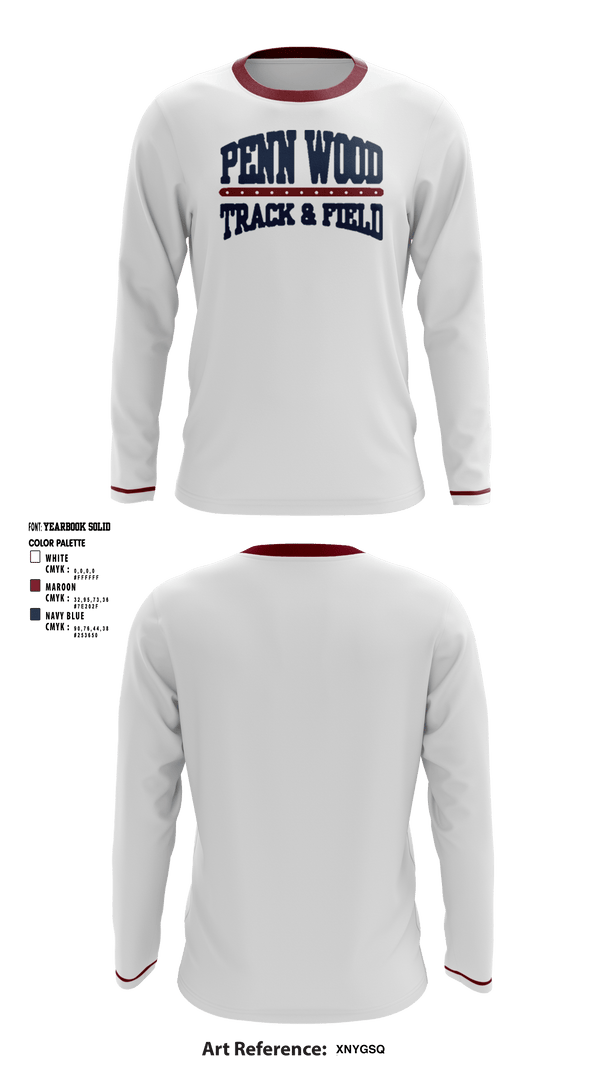 Long Sleeve Performance Shirt, PENN WOOD Highschool, Track & Field, Teamtime, Team time, sublimation, custom sports apparel, team uniforms, spirit wear, spiritwear, sports uniforms, custom shirts, team store, custom team store, fundraiser sports, apparel fundraiser