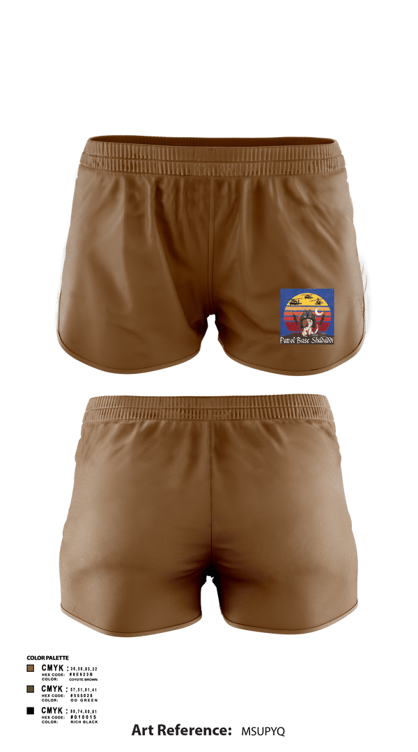 Women's Shorts, TF Wolverine, Army, Teamtime, Team time, sublimation, custom sports apparel, team uniforms, spirit wear, spiritwear, sports uniforms, custom shirts, team store, custom team store, fundraiser sports, apparel fundraiser