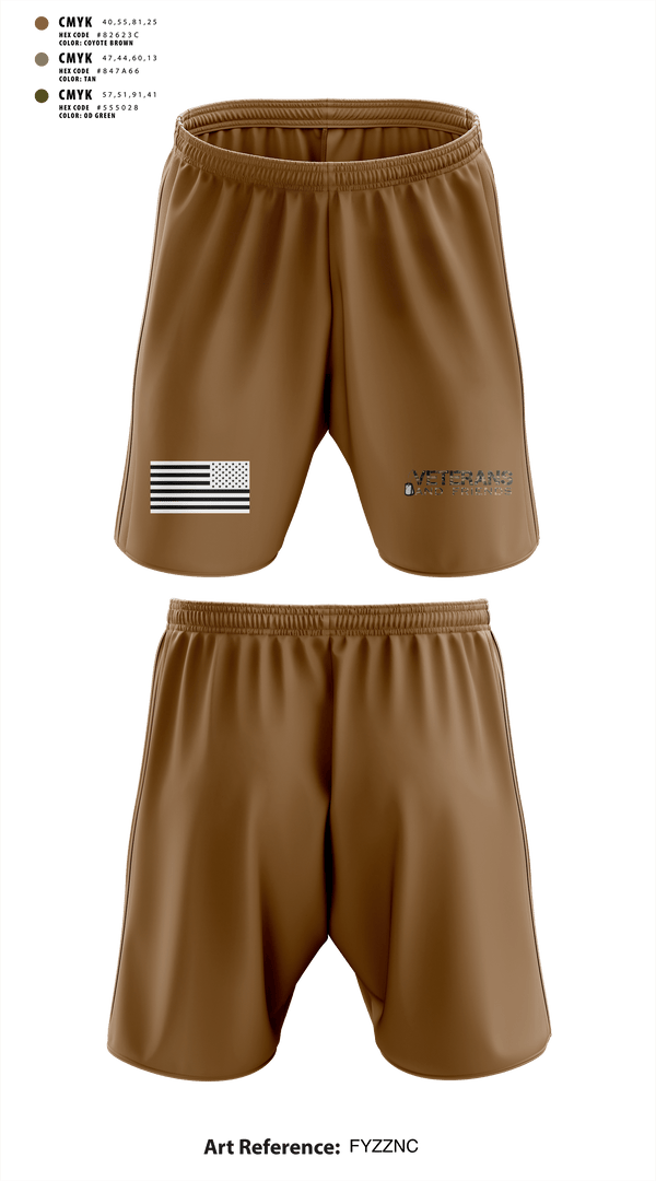 Athletic Shorts With Pockets, Veterans and Friends, Inc., , Teamtime, Team time, sublimation, custom sports apparel, team uniforms, spirit wear, spiritwear, sports uniforms, custom shirts, team store, custom team store, fundraiser sports, apparel fundraiser