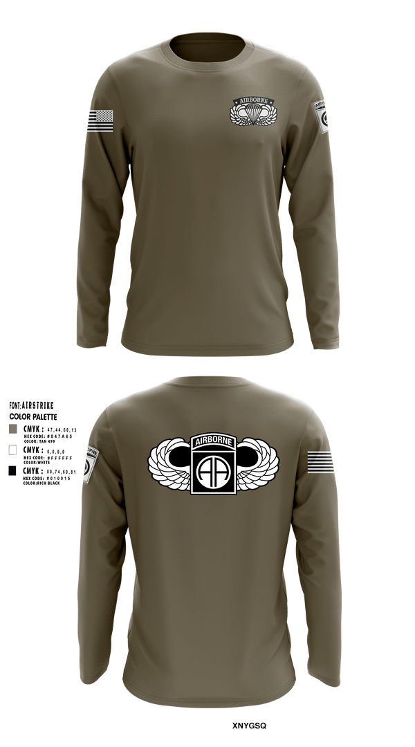 Long Sleeve Performance Shirt, 82nd airborne Division, Army, Teamtime, Team time, sublimation, custom sports apparel, team uniforms, spirit wear, spiritwear, sports uniforms, custom shirts, team store, custom team store, fundraiser sports, apparel fundraiser