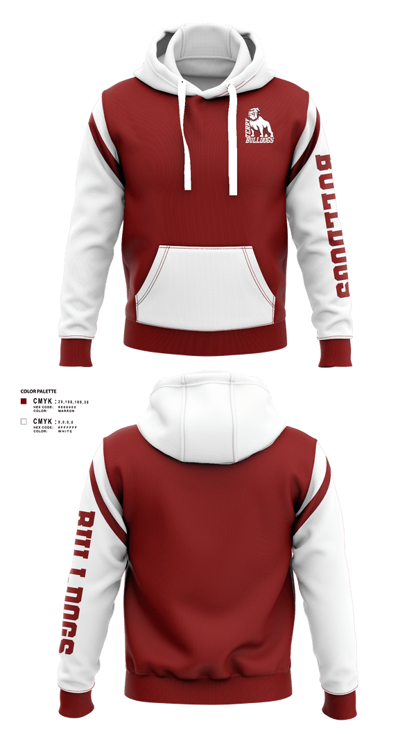 Hoodie, Bulldogs, Football, Teamtime, Team time, sublimation, custom sports apparel, team uniforms, spirit wear, spiritwear, sports uniforms, custom shirts, team store, custom team store, fundraiser sports, apparel fundraiser