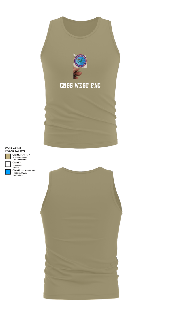 Tank Top, CNSG WEST PAC, , Teamtime, Team time, sublimation, custom sports apparel, team uniforms, spirit wear, spiritwear, sports uniforms, custom shirts, team store, custom team store, fundraiser sports, apparel fundraiser