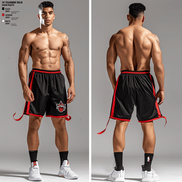 Athletic Shorts With Pockets, Springfield nightmares, Men's Basketball, Teamtime, Team time, sublimation, custom sports apparel, team uniforms, spirit wear, spiritwear, sports uniforms, custom shirts, team store, custom team store, fundraiser sports, apparel fundraiser