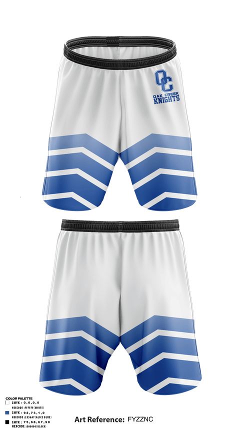 Athletic Shorts With Pockets, Oak Creek Knights, Men's Volleyball, Teamtime, Team time, sublimation, custom sports apparel, team uniforms, spirit wear, spiritwear, sports uniforms, custom shirts, team store, custom team store, fundraiser sports, apparel fundraiser