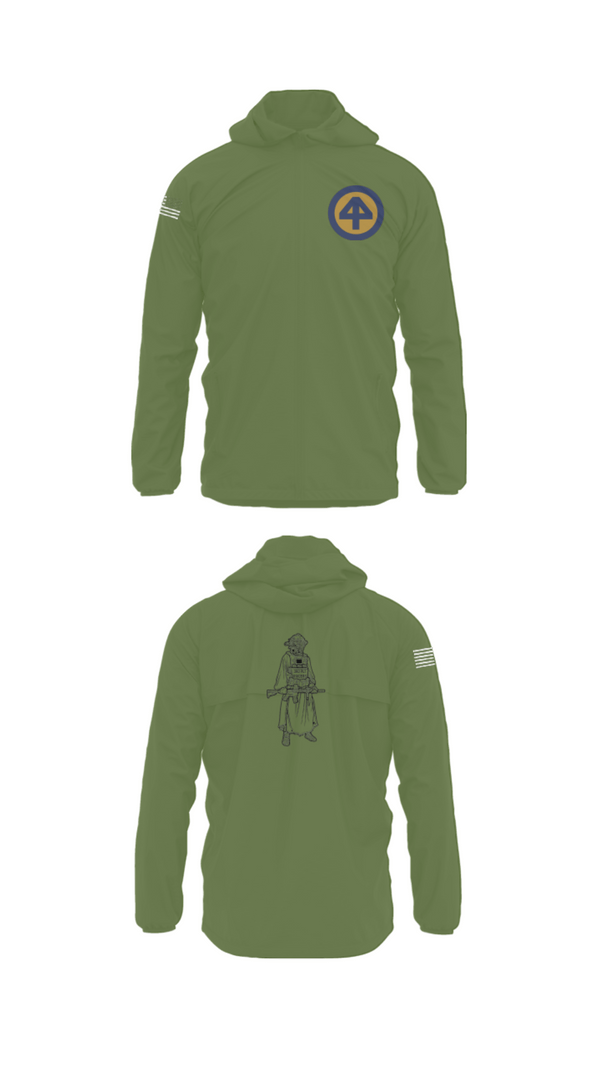 Windbreaker, A Co 1/1-114thA Co 1-114th INF, Army, Teamtime, Team time, sublimation, custom sports apparel, team uniforms, spirit wear, spiritwear, sports uniforms, custom shirts, team store, custom team store, fundraiser sports, apparel fundraiser