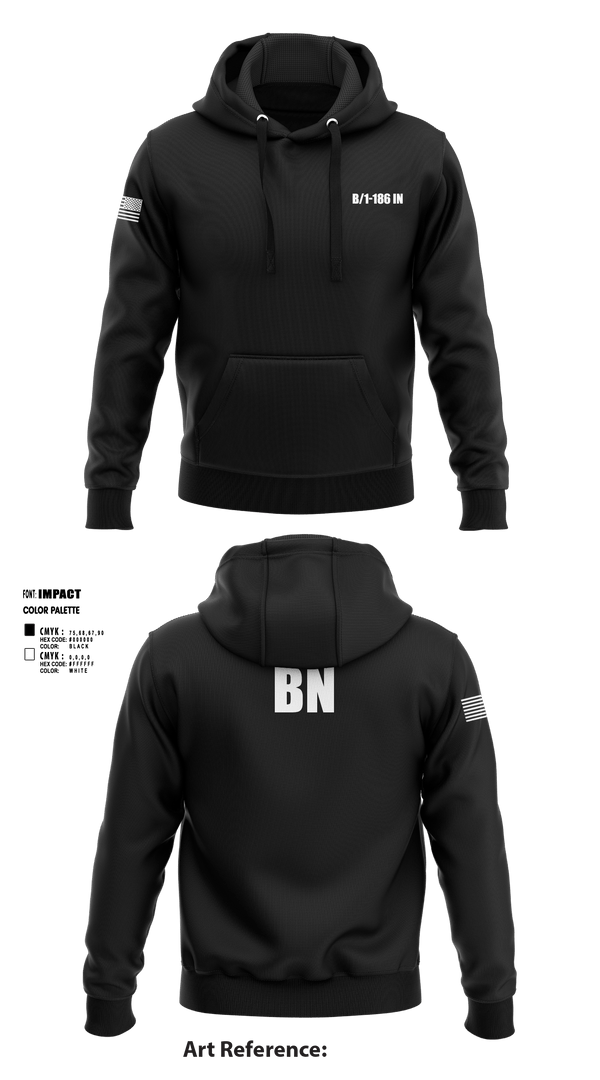 Hoodie, B/1-186 IN, National Guard, Teamtime, Team time, sublimation, custom sports apparel, team uniforms, spirit wear, spiritwear, sports uniforms, custom shirts, team store, custom team store, fundraiser sports, apparel fundraiser